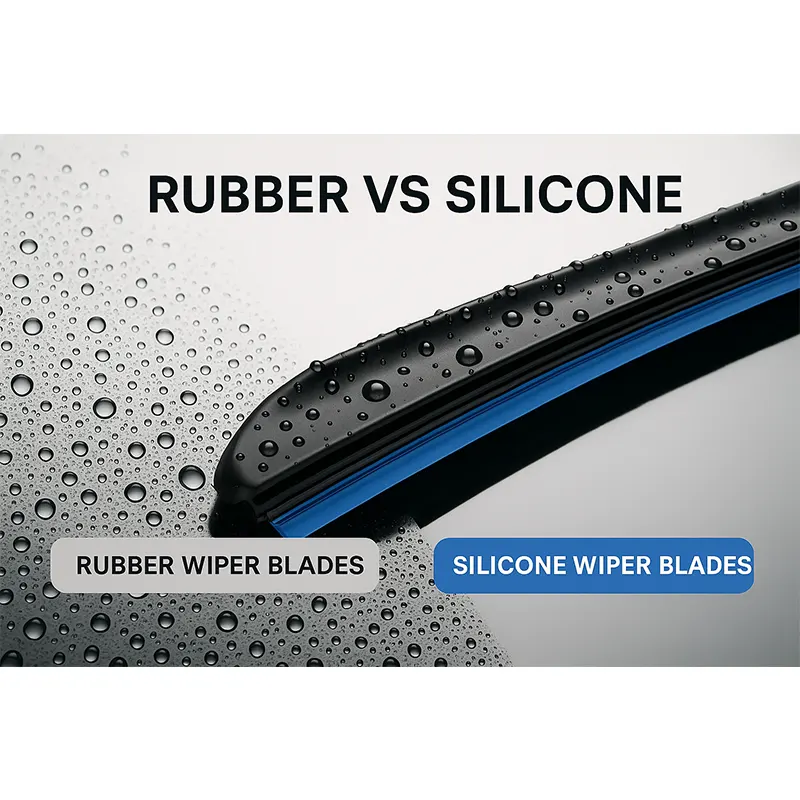Silicona vs. Limpias de goma: ¿Qué material dura más?