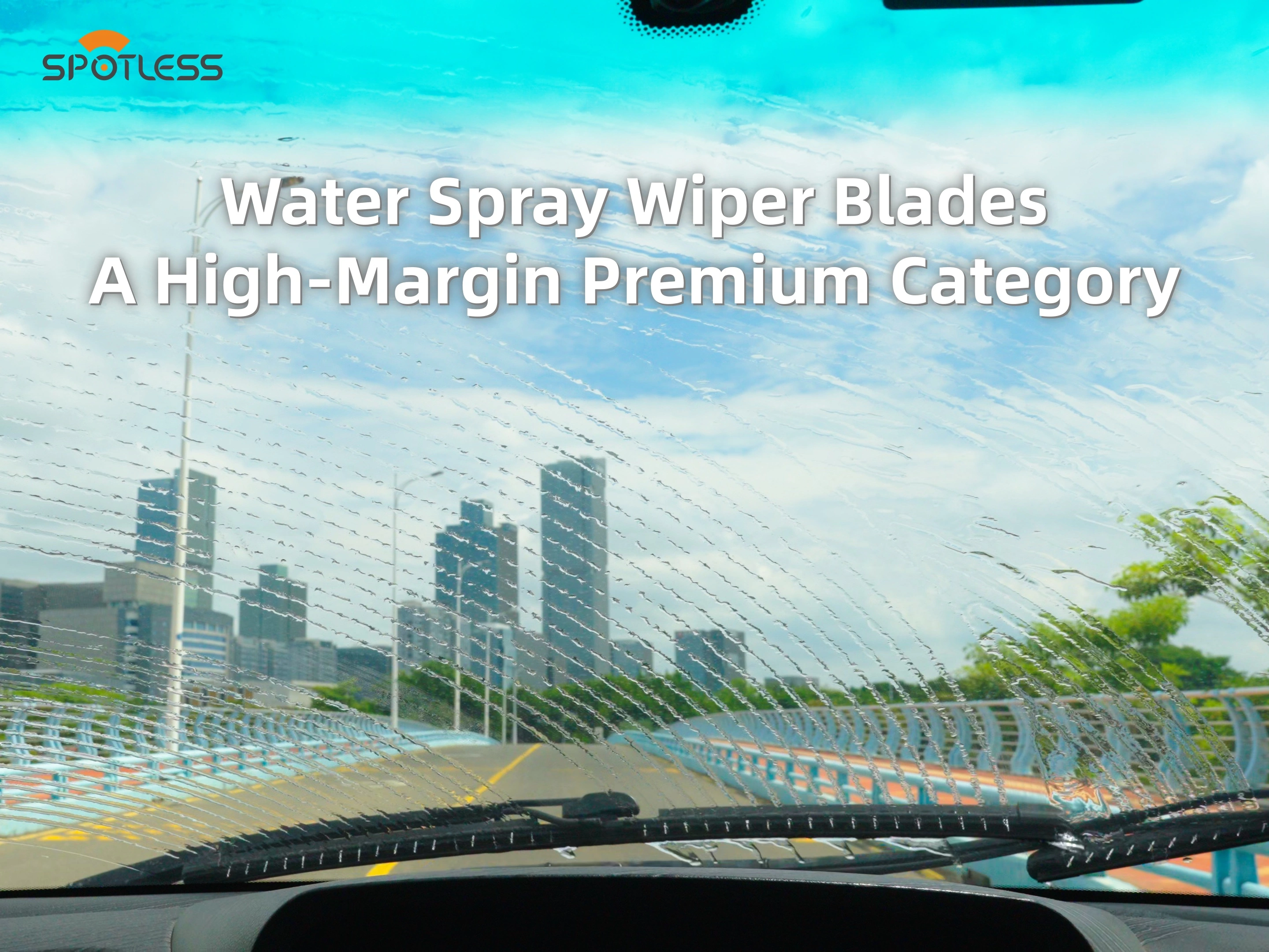 Escobillas limpiaparabrisas con rociador de agua: una categoría premium de alto margen para tiendas de repuestos para automóviles